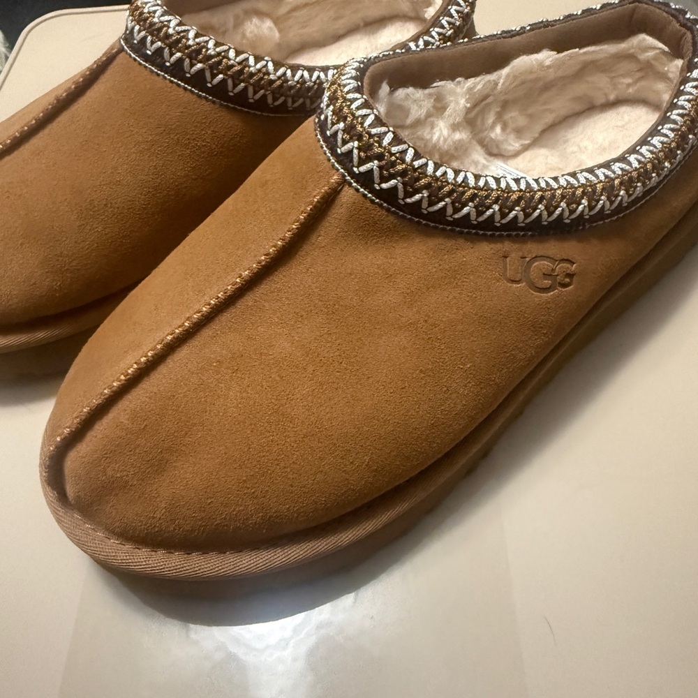 UGG Chestnut Suede Slippers- never worn!